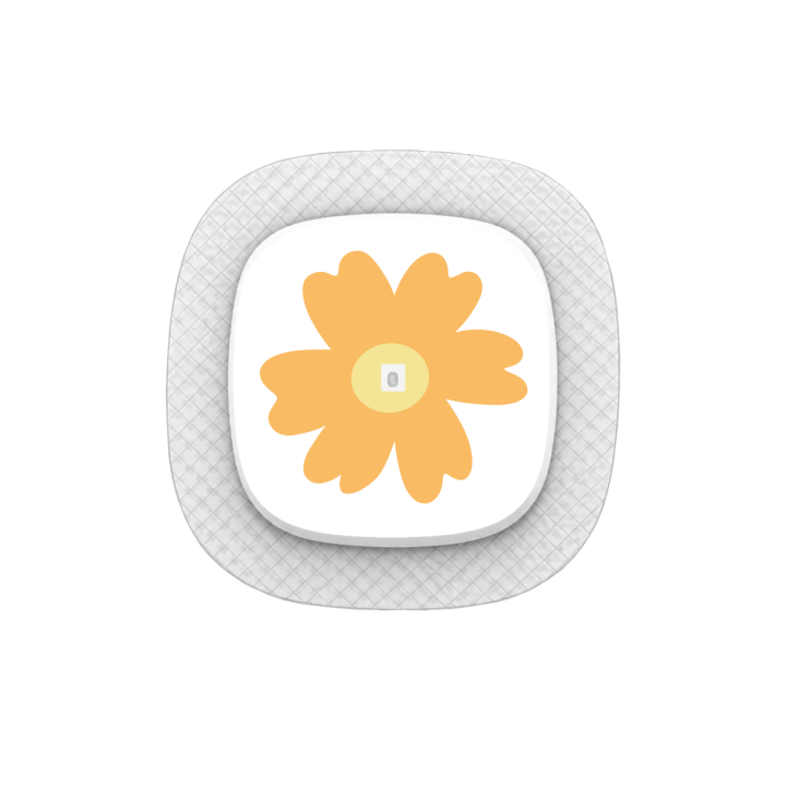 Capteur Medtronic Simplera Sync - Stickers Fleurs