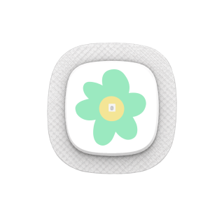 Capteur Medtronic Simplera Sync - Stickers Fleurs