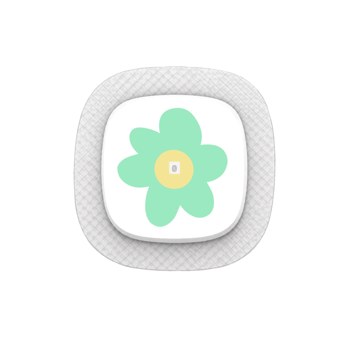 Capteur Medtronic Simplera Sync - Stickers Fleurs