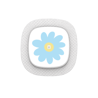 Capteur Medtronic Simplera Sync - Stickers Fleurs