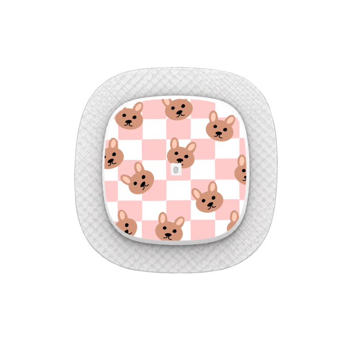 Capteur Medtronic Simplera Sync - Stickers Ours en peluche & Damier