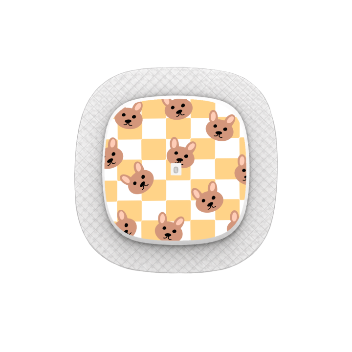 Capteur Medtronic Simplera Sync - Stickers Ours en peluche & Damier