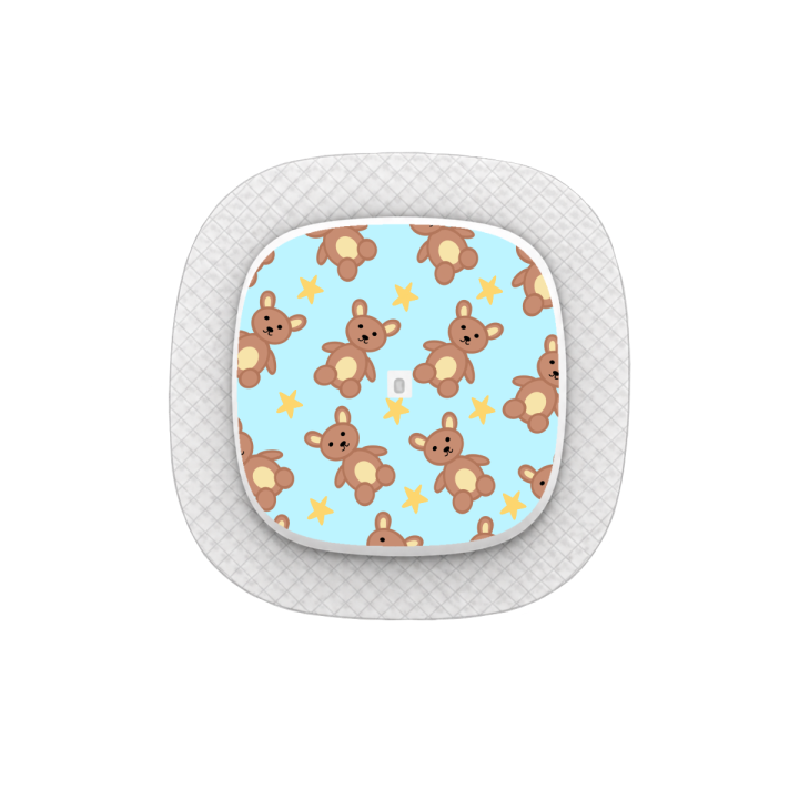 Capteur Medtronic Simplera Sync - Stickers Ours en peluche