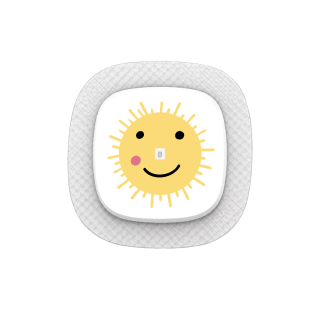 Capteur Medtronic Simplera Sync - Sticker Soleil heureux