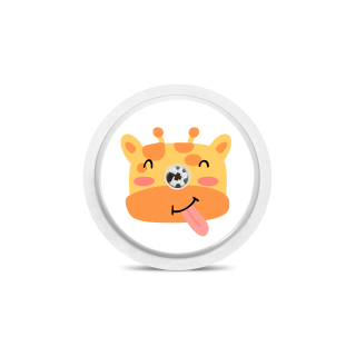 Capteur Freestyle Libre 2+ / Select - Sticker Girafe