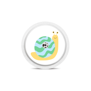 Capteur Freestyle Libre 2+ / Select - Stickers Escargots