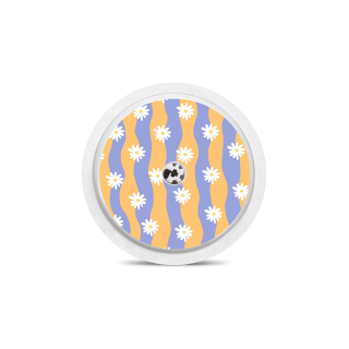 Sticker Freestyle Libre 2 - Vagues Marguerites | Pancre'Art