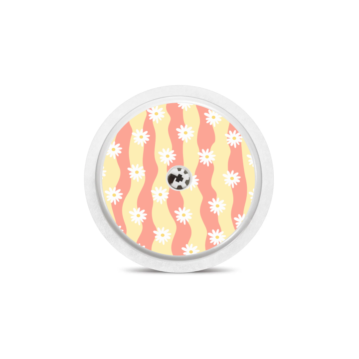 Sticker Freestyle Libre 2 - Vagues Marguerites | Pancre'Art