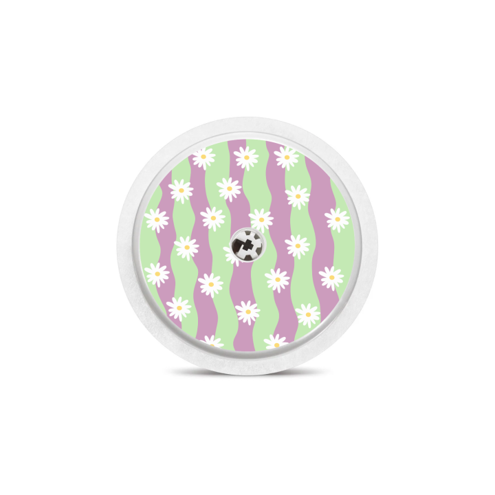 Sticker Freestyle Libre 2 - Vagues Marguerites | Pancre'Art