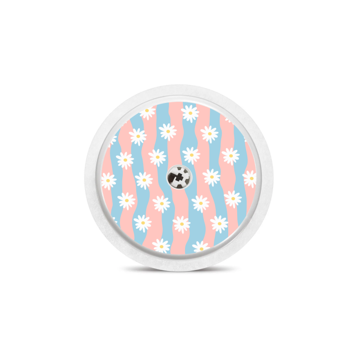 Sticker Freestyle Libre 2 - Vagues Marguerites | Pancre'Art