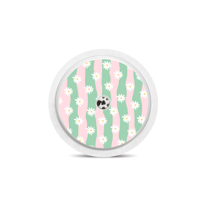 Sticker Freestyle Libre 2 - Vagues Marguerites | Pancre'Art