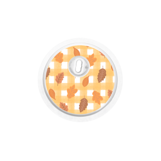Capteur Freestyle Libre 3 - Stickers Feuilles d'automne