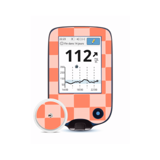 Lecteur Freestyle Libre 2 - Stickers Damier