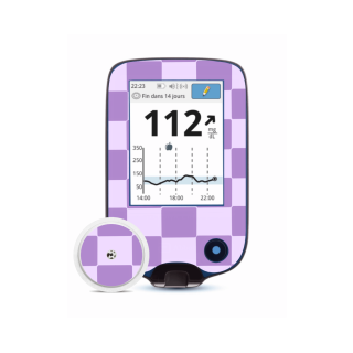 Lecteur Freestyle Libre 2 - Stickers Damier