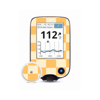 Lecteur Freestyle Libre 2 - Stickers Damier