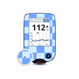 Lecteur Freestyle Libre 2 - Stickers Damier