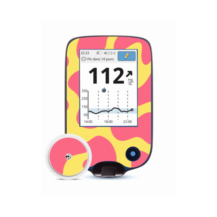 Lecteur Freestyle Libre 2 - Stickers Blobs