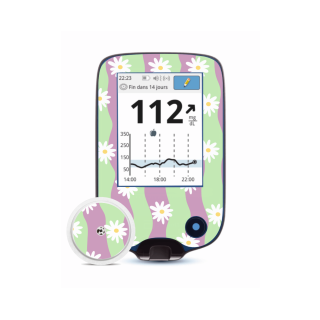Lecteur Freestyle Libre 2 - Stickers Vagues Marguerites