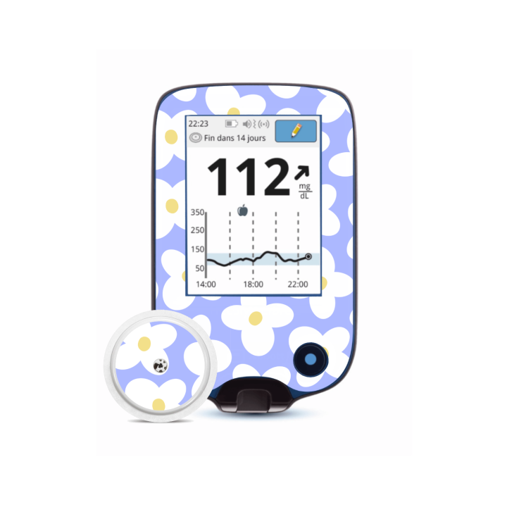 Lecteur Freestyle Libre 2 - Stickers Marguerites