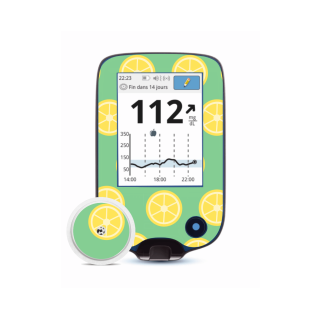 Lecteur Freestyle Libre 2 - Stickers Citrons