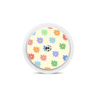 Sticker Freestyle Libre 2 - Fleurs colorées | Pancre'Art