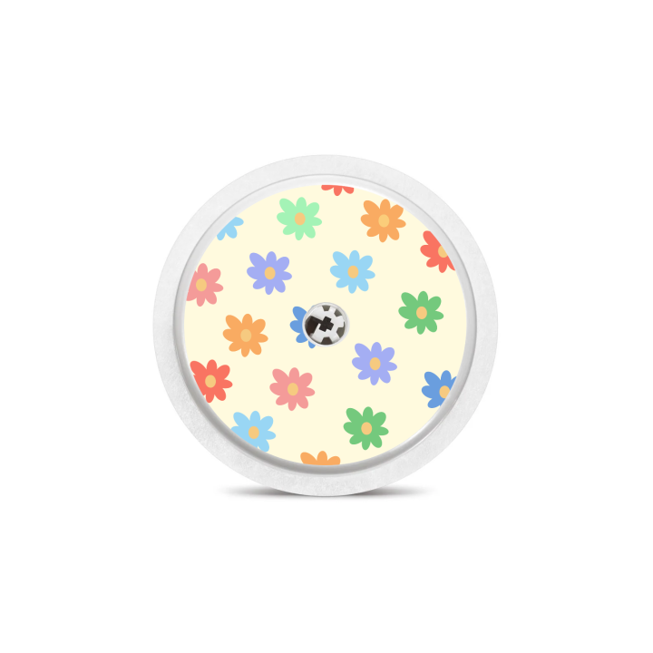Sticker Freestyle Libre 2 - Fleurs colorées | Pancre'Art